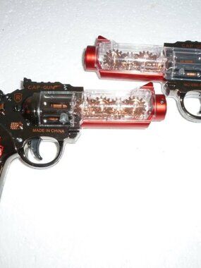 2 Fake Musical Cap-Guns - Does NOT Use Caps - NEW